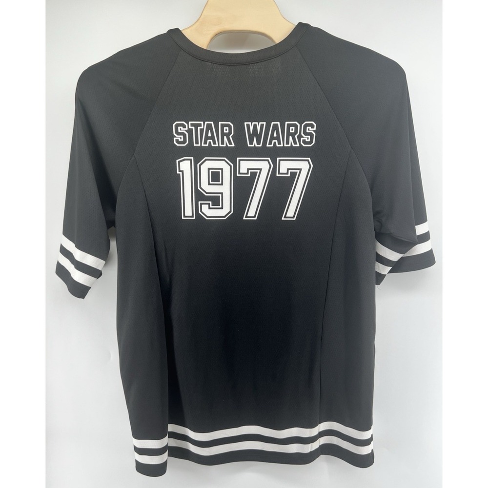 Star Wars Her Universe Stormtrooper Hockey Jersey Tunic Top Large Black White - Picture 4 of 6